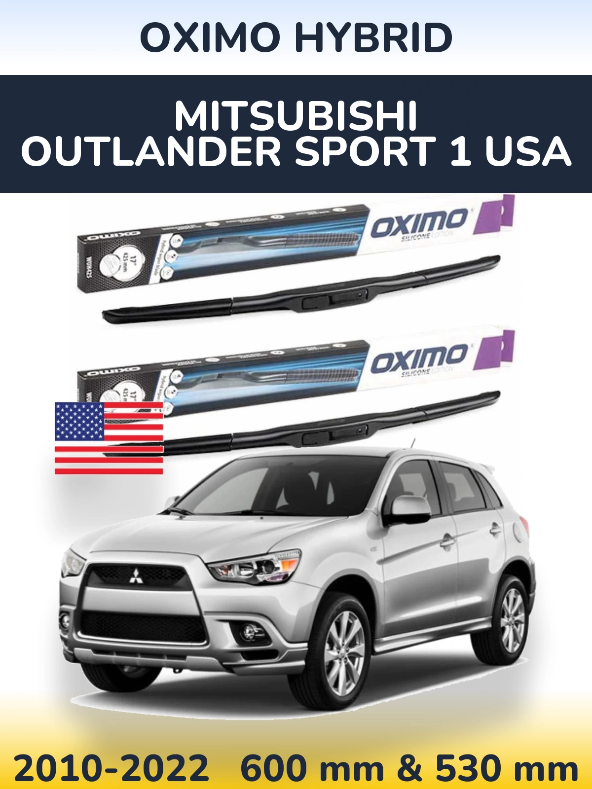 Ștergătoare Oximo Hybrid pentru Mitsubishi Outlander Sport 1 USA