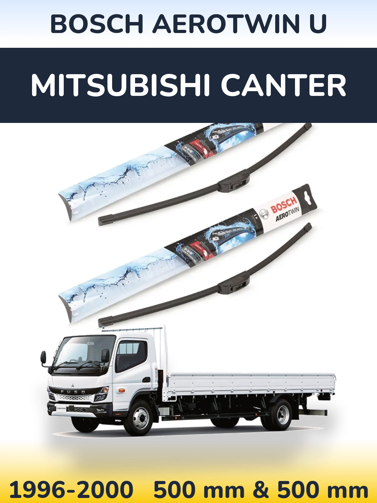 Ștergătoare BOSCH AeroTwin U pentru Mitsubishi Canter