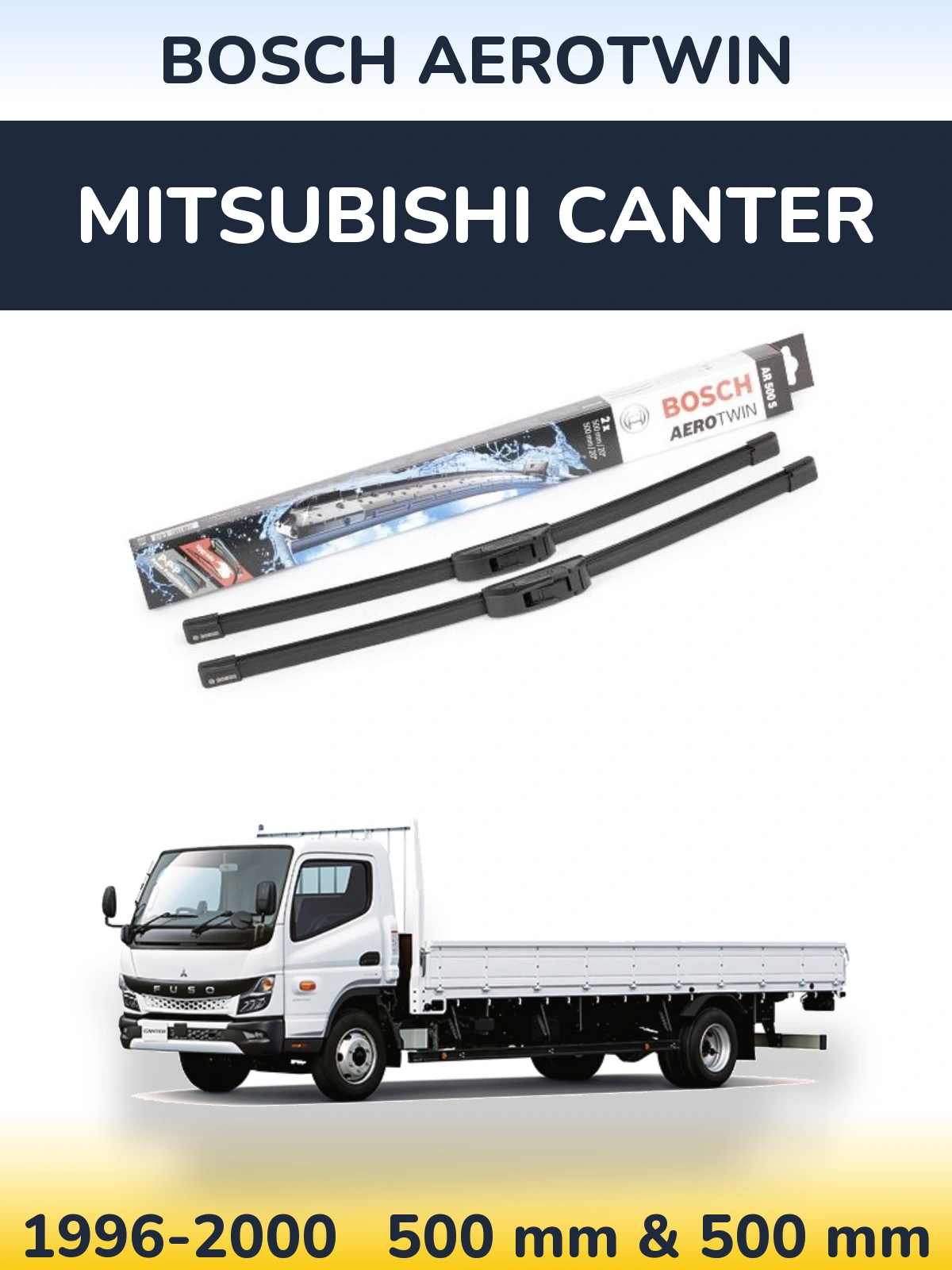 Ștergătoare BOSCH AeroTwin pentru Mitsubishi Canter