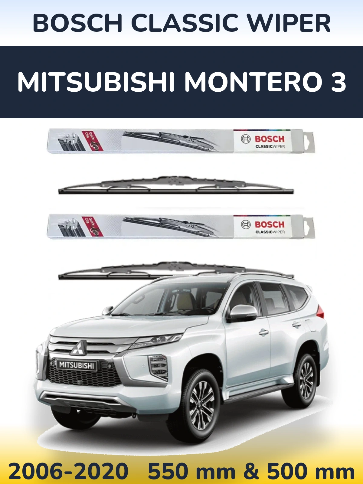 Ștergătoare BOSCH Classic Wiper pentru Mitsubishi Montero 3