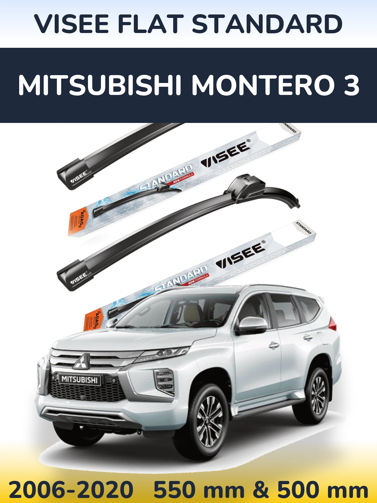 Ștergătoare VISEE FLAT STANDARD pentru Mitsubishi Montero 3