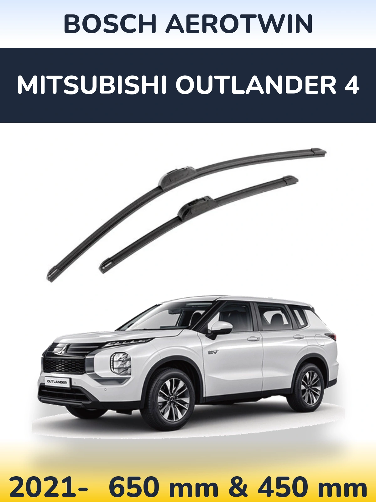 Ștergătoare BOSCH AeroTwin pentru Mitsubishi Outlander 4