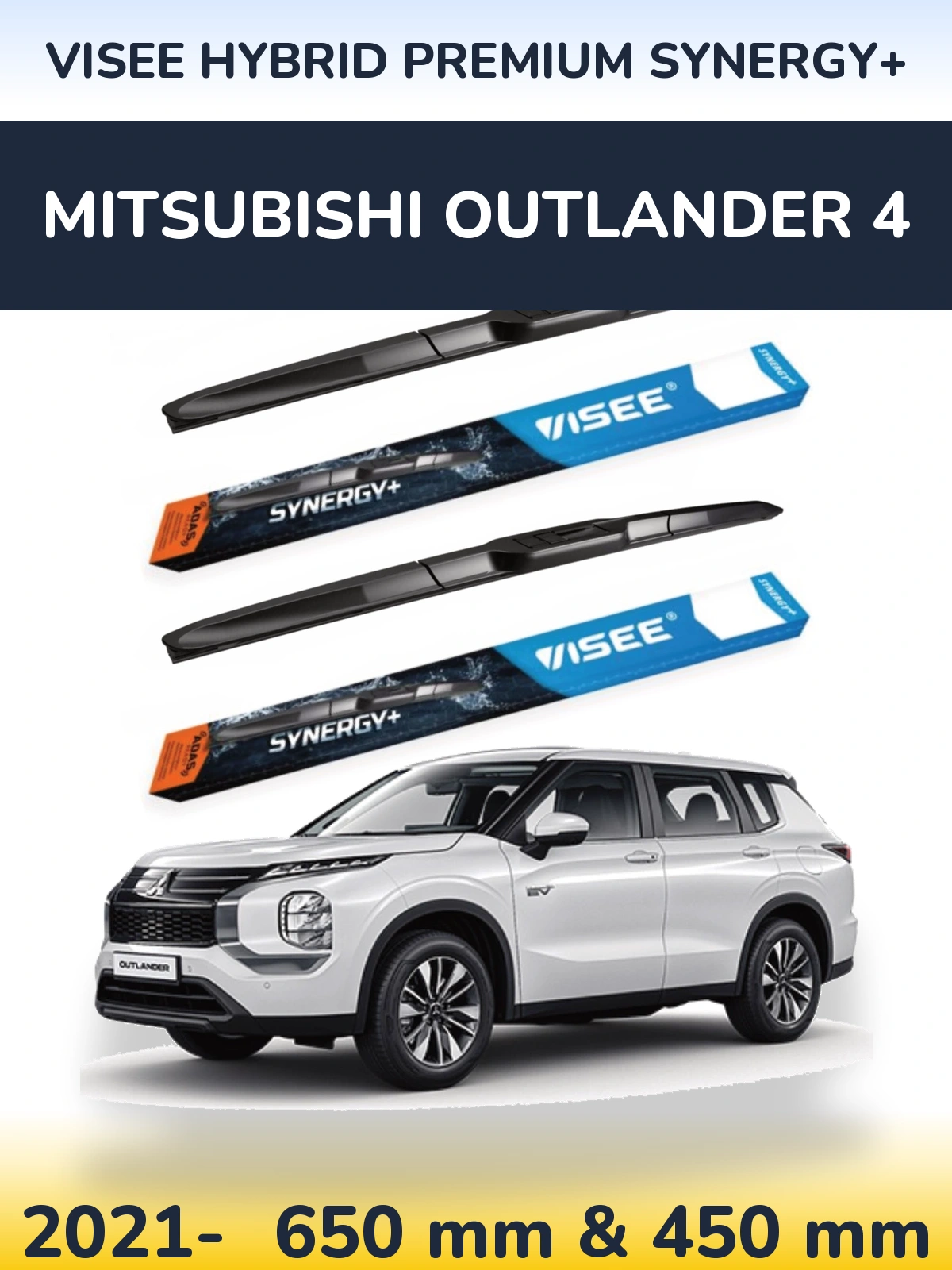 Ștergătoare VISEE HYBRID PREMIUM SYNERGY+ pentru Mitsubishi Outlander 4