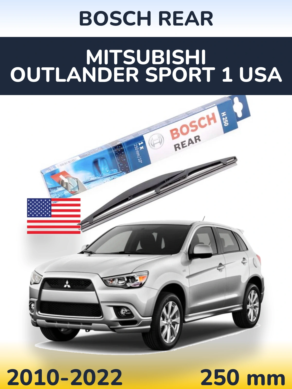 Ștergătoare BOSCH Rear pentru Mitsubishi Outlander Sport 1 USA