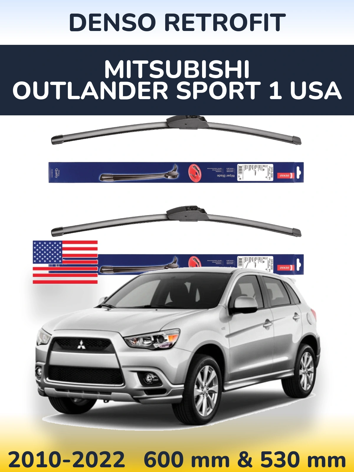 Ștergătoare Denso Retrofit pentru Mitsubishi Outlander Sport 1 USA