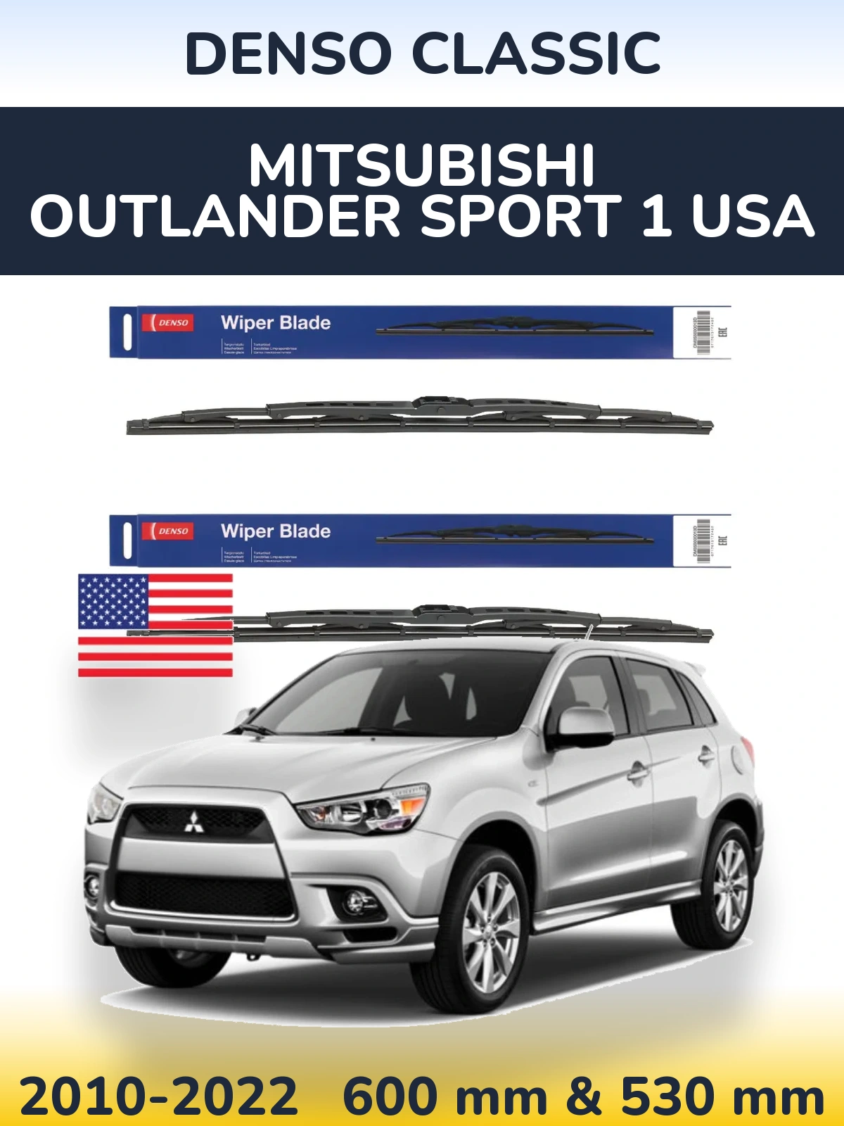 Ștergătoare Denso Classic pentru Mitsubishi Outlander Sport 1 USA