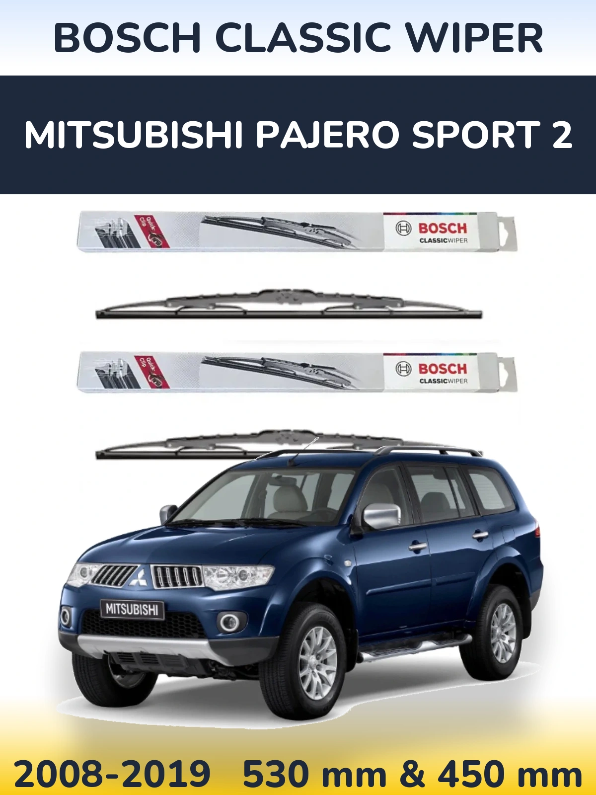Ștergătoare BOSCH Classic Wiper pentru Mitsubishi Pajero Sport 2