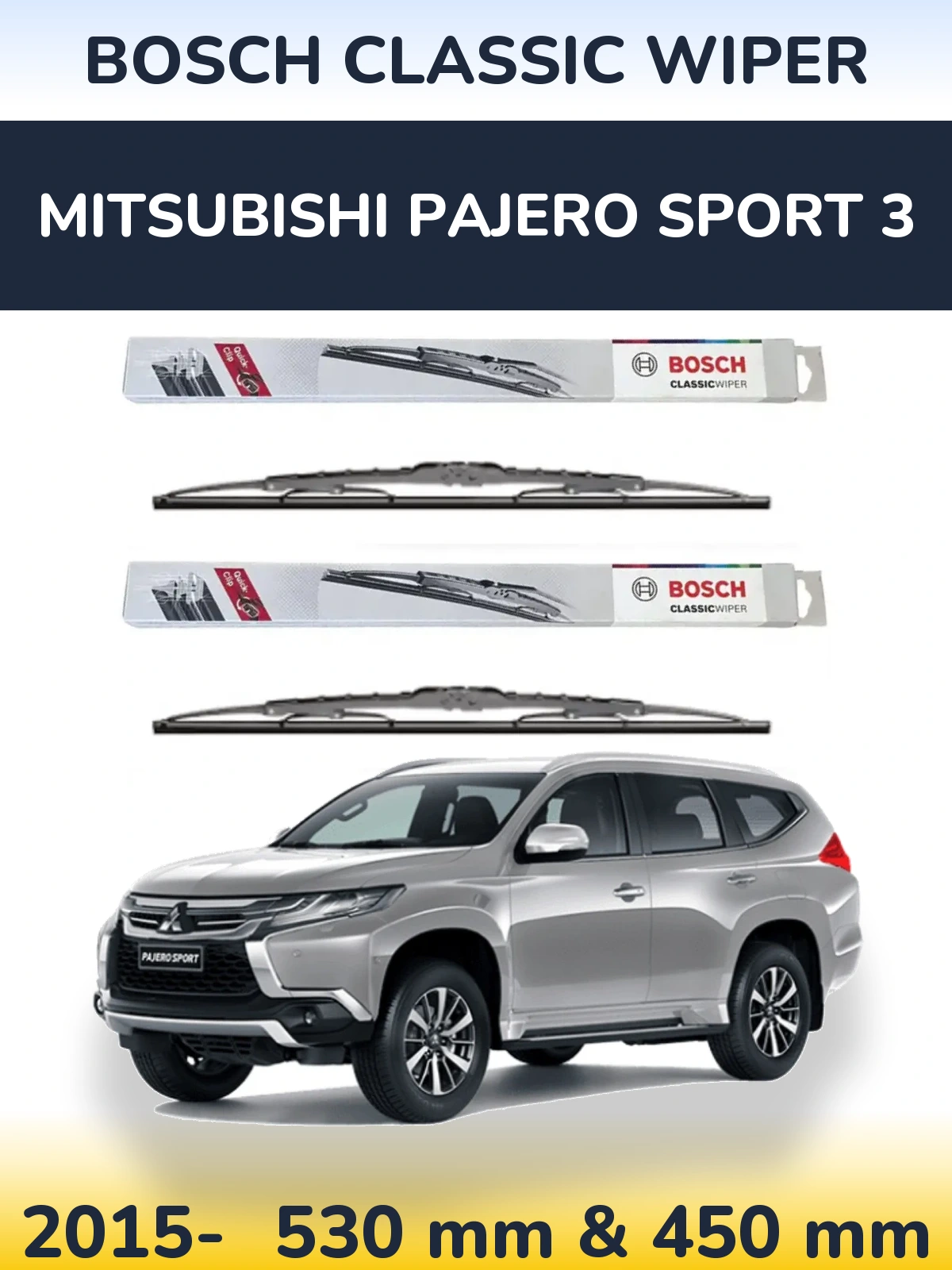 Ștergătoare BOSCH Classic Wiper pentru Mitsubishi Pajero Sport 3