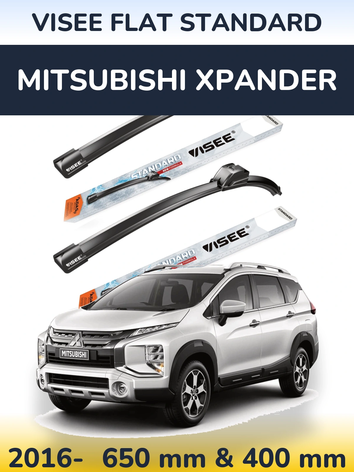 Ștergătoare VISEE FLAT STANDARD pentru Mitsubishi Xpander
