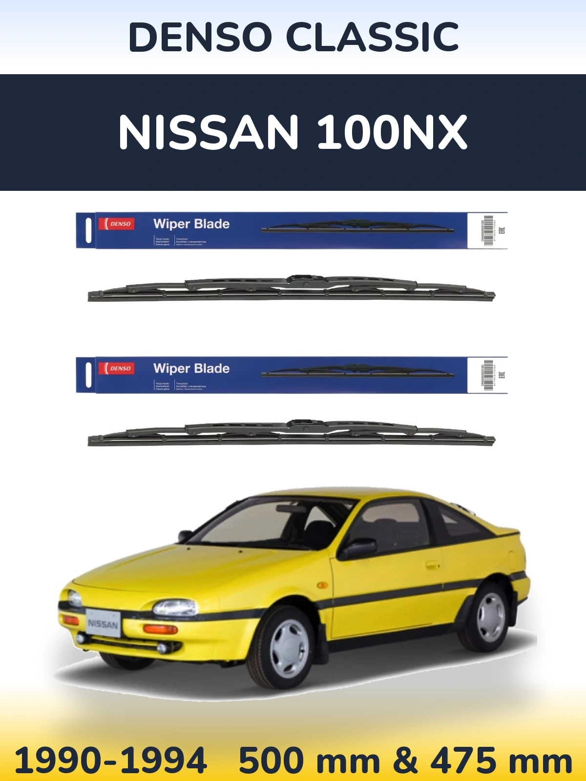 Ștergătoare Denso Classic pentru Nissan 100NX