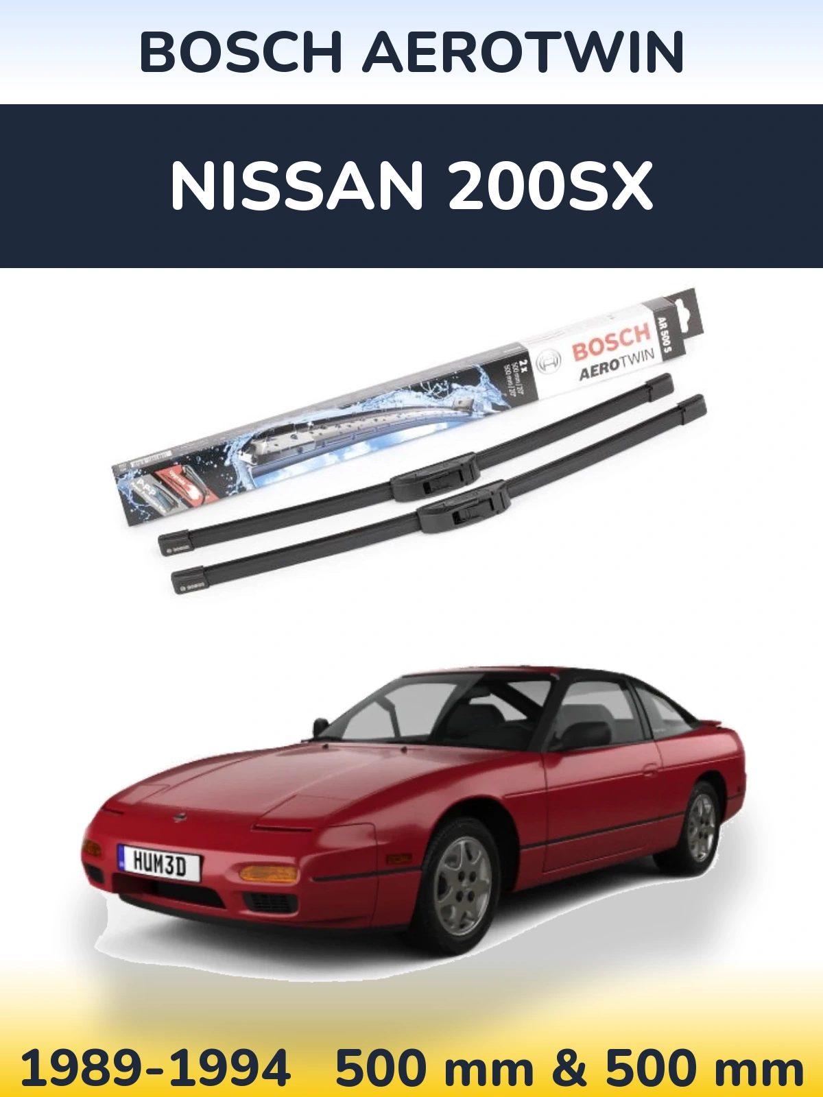 Ștergătoare BOSCH AeroTwin pentru Nissan 200SX