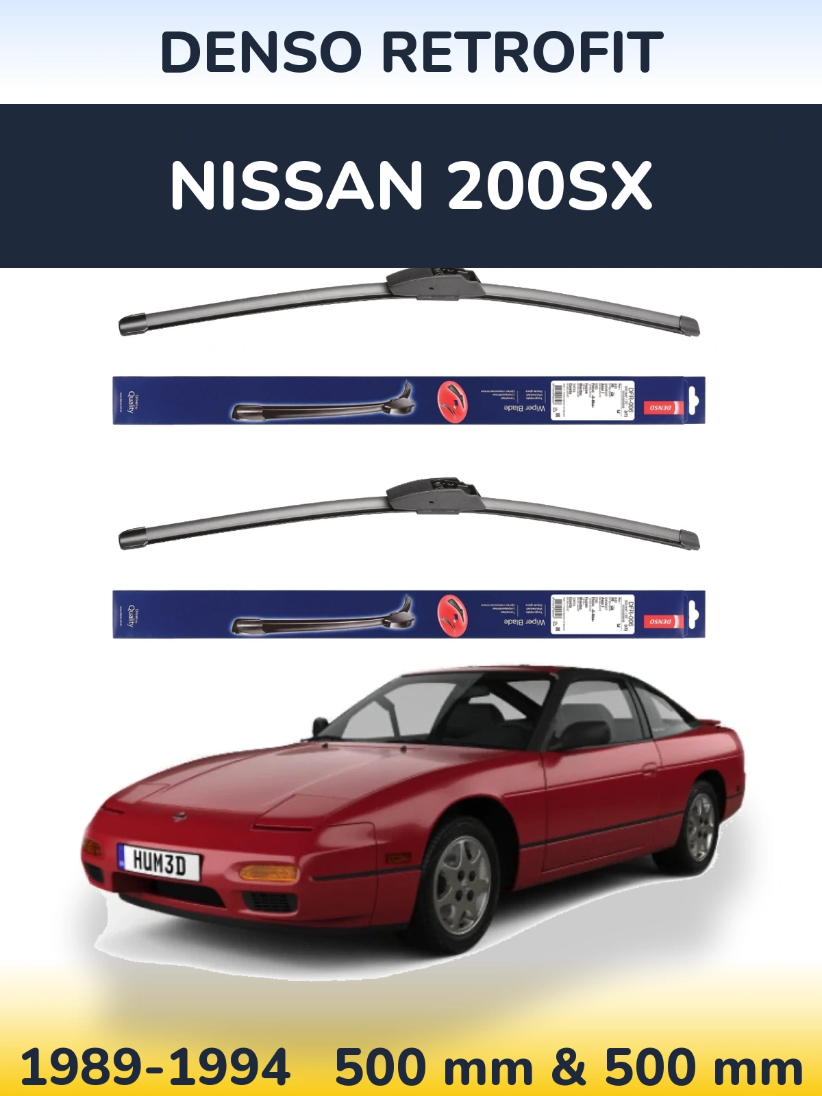 Ștergătoare Denso Retrofit pentru Nissan 200SX