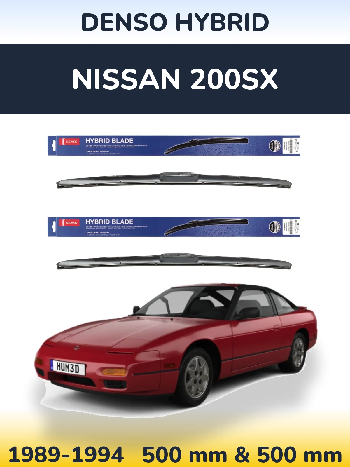 Ștergătoare Denso Hybrid pentru Nissan 200SX