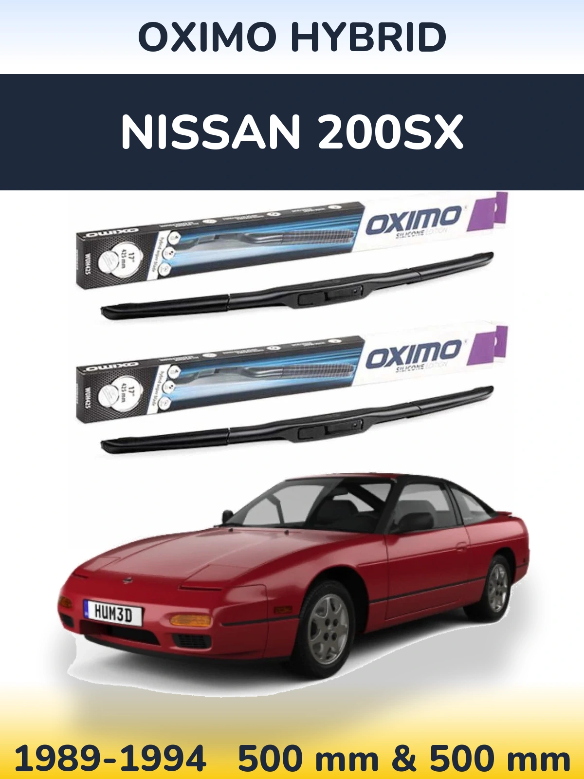 Ștergătoare Oximo Hybrid pentru Nissan 200SX