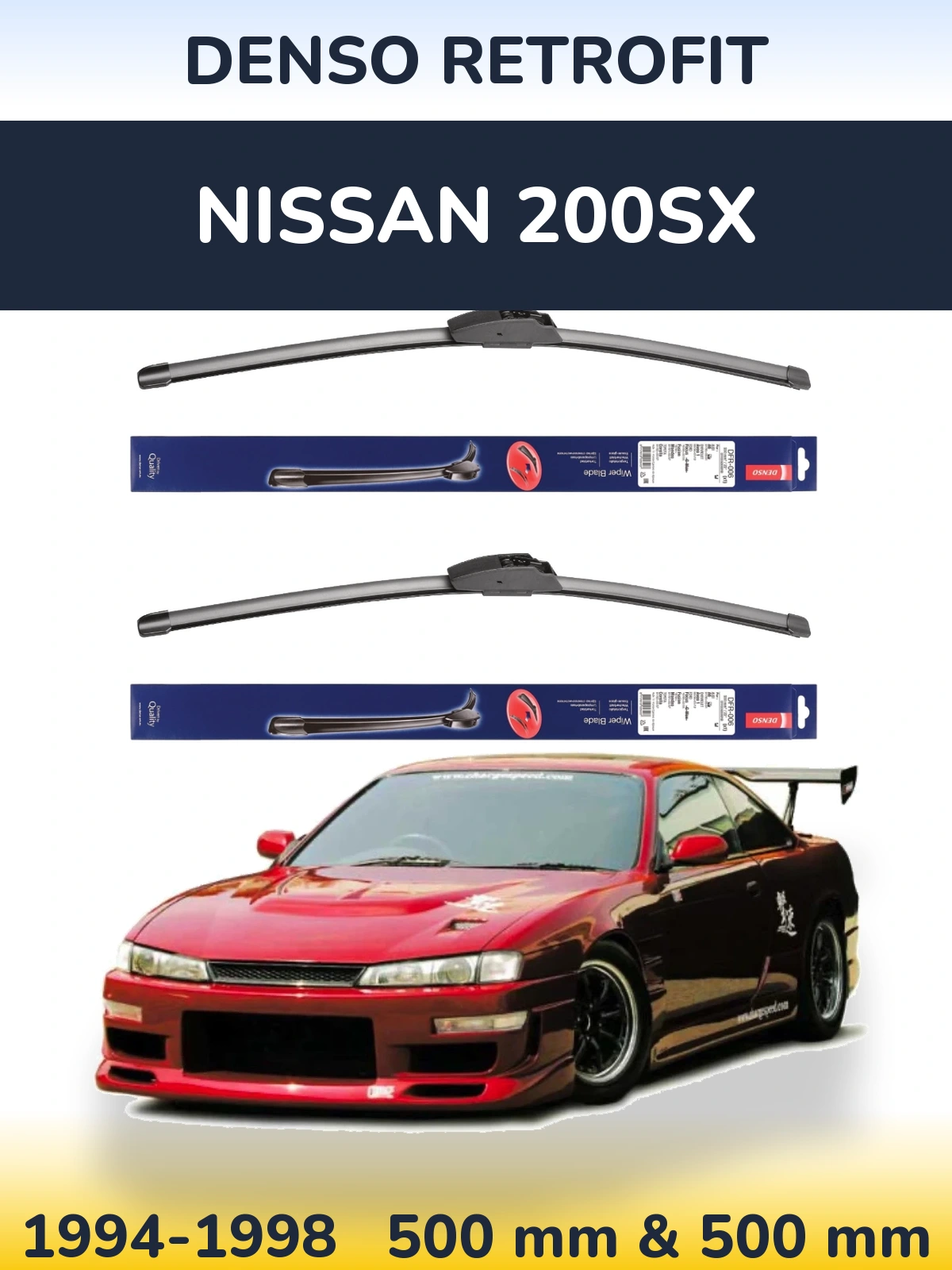 Ștergătoare Denso Retrofit pentru Nissan 200SX