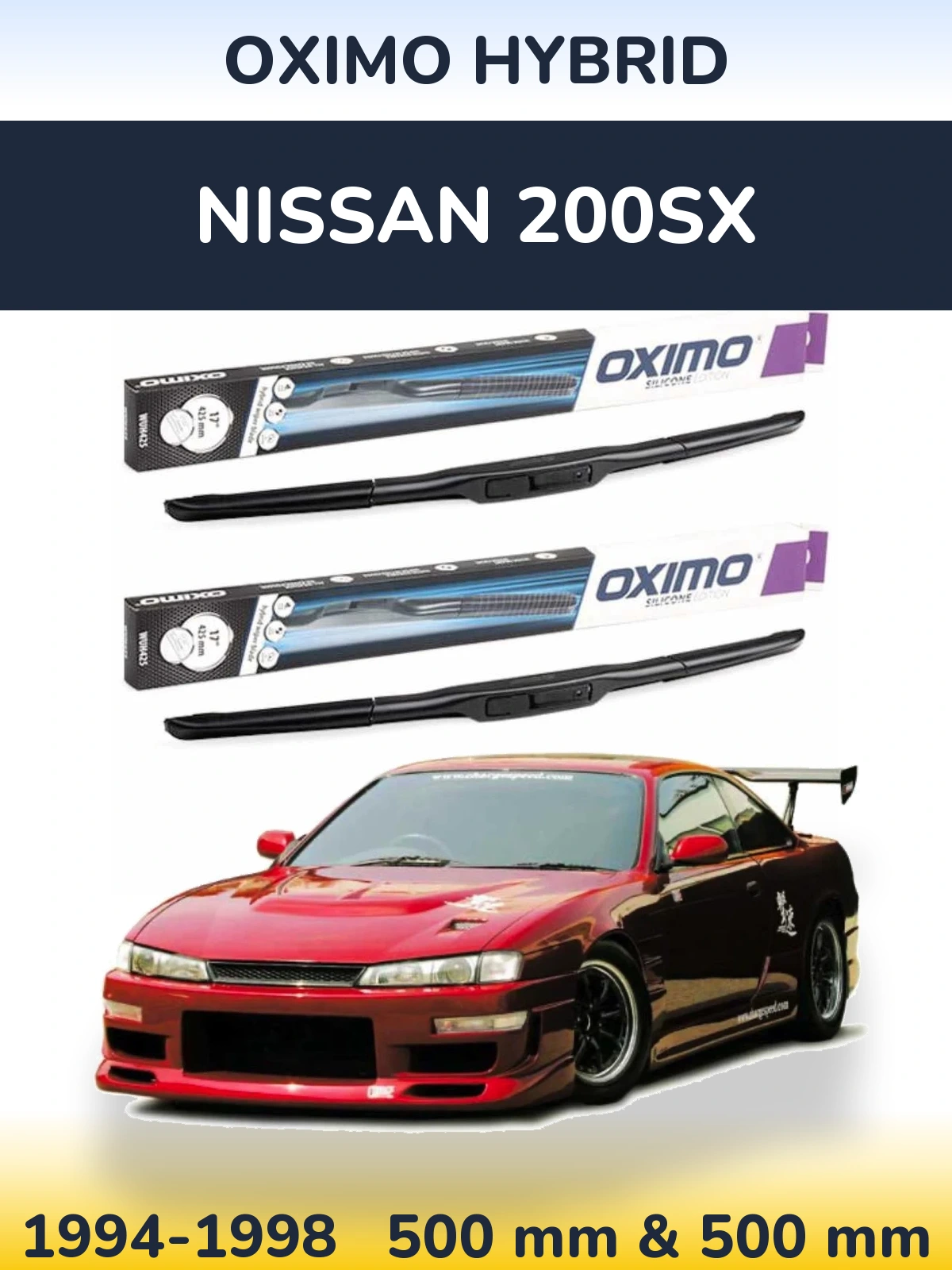 Ștergătoare Oximo Hybrid pentru Nissan 200SX