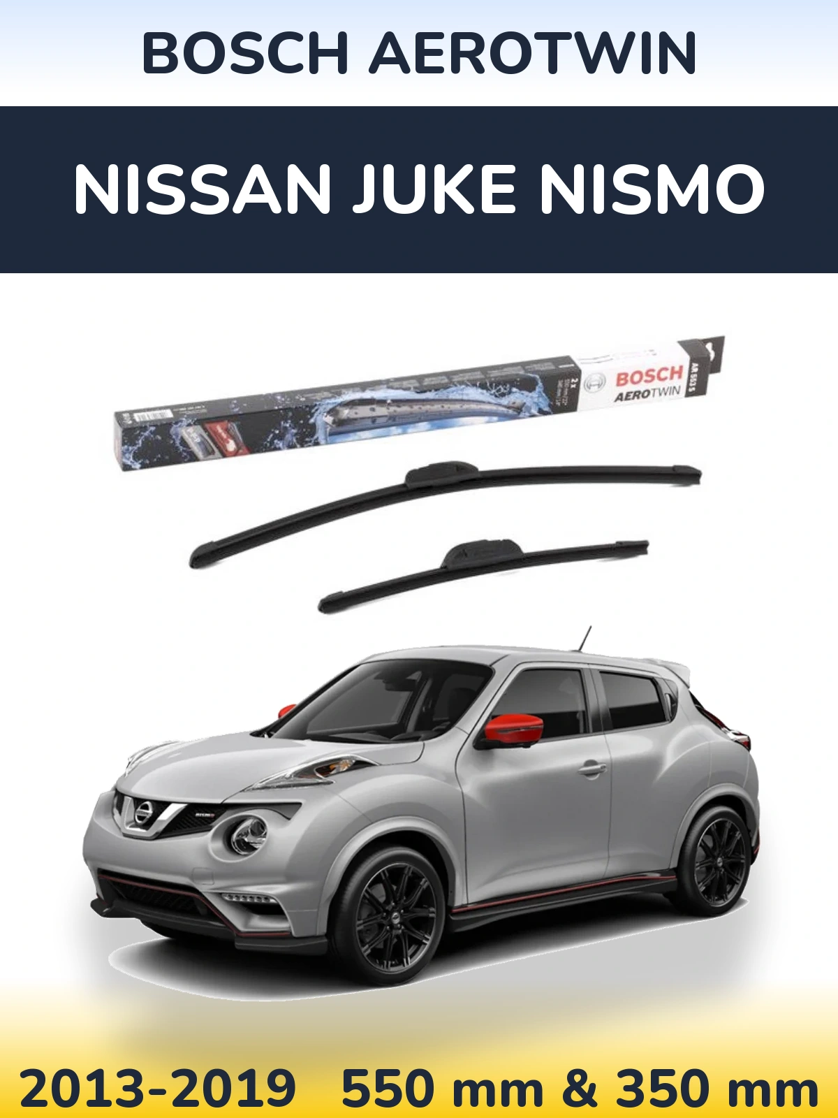 Ștergătoare BOSCH AeroTwin pentru Nissan Juke Nismo