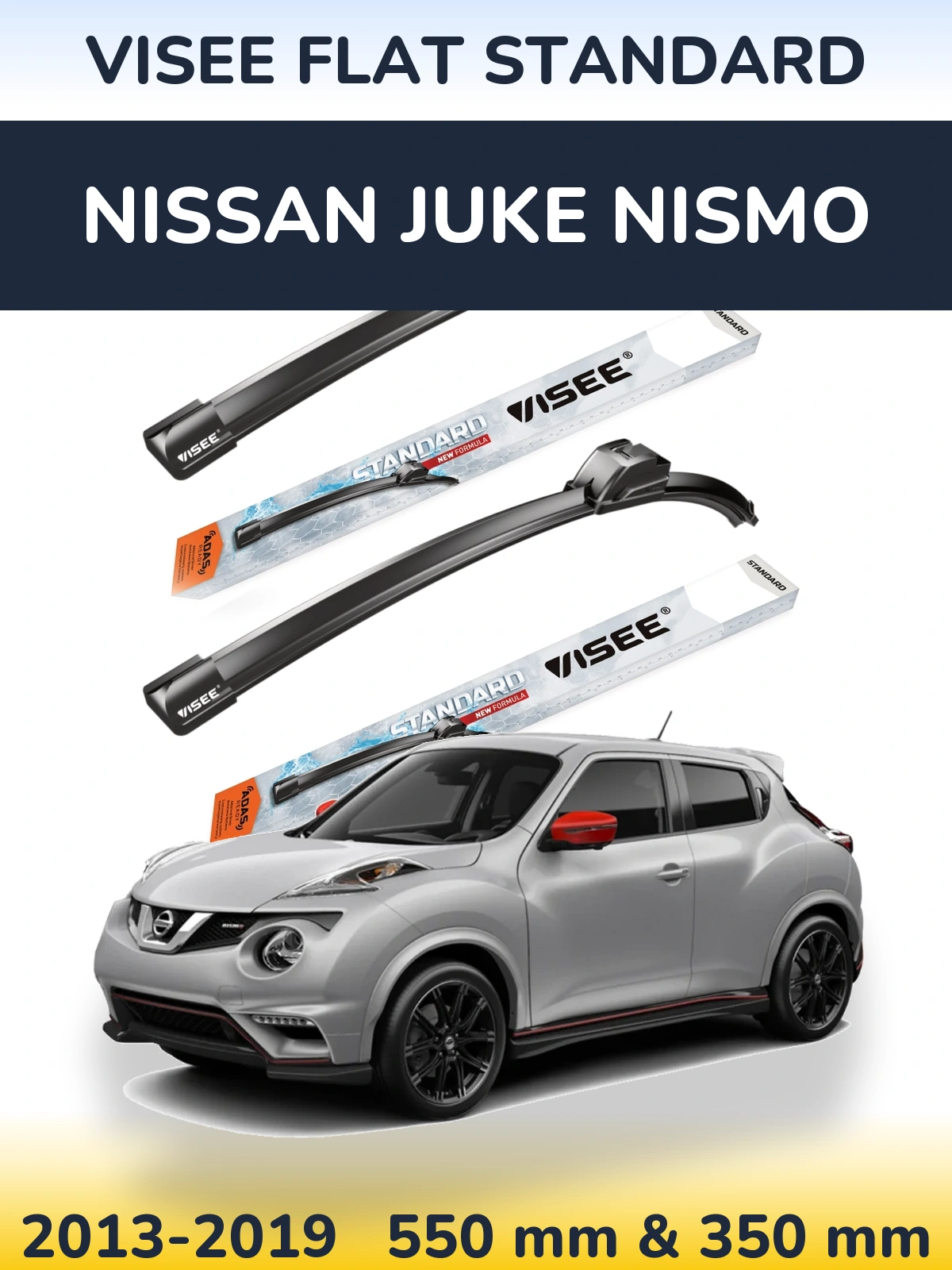 Ștergătoare VISEE FLAT STANDARD pentru Nissan Juke Nismo