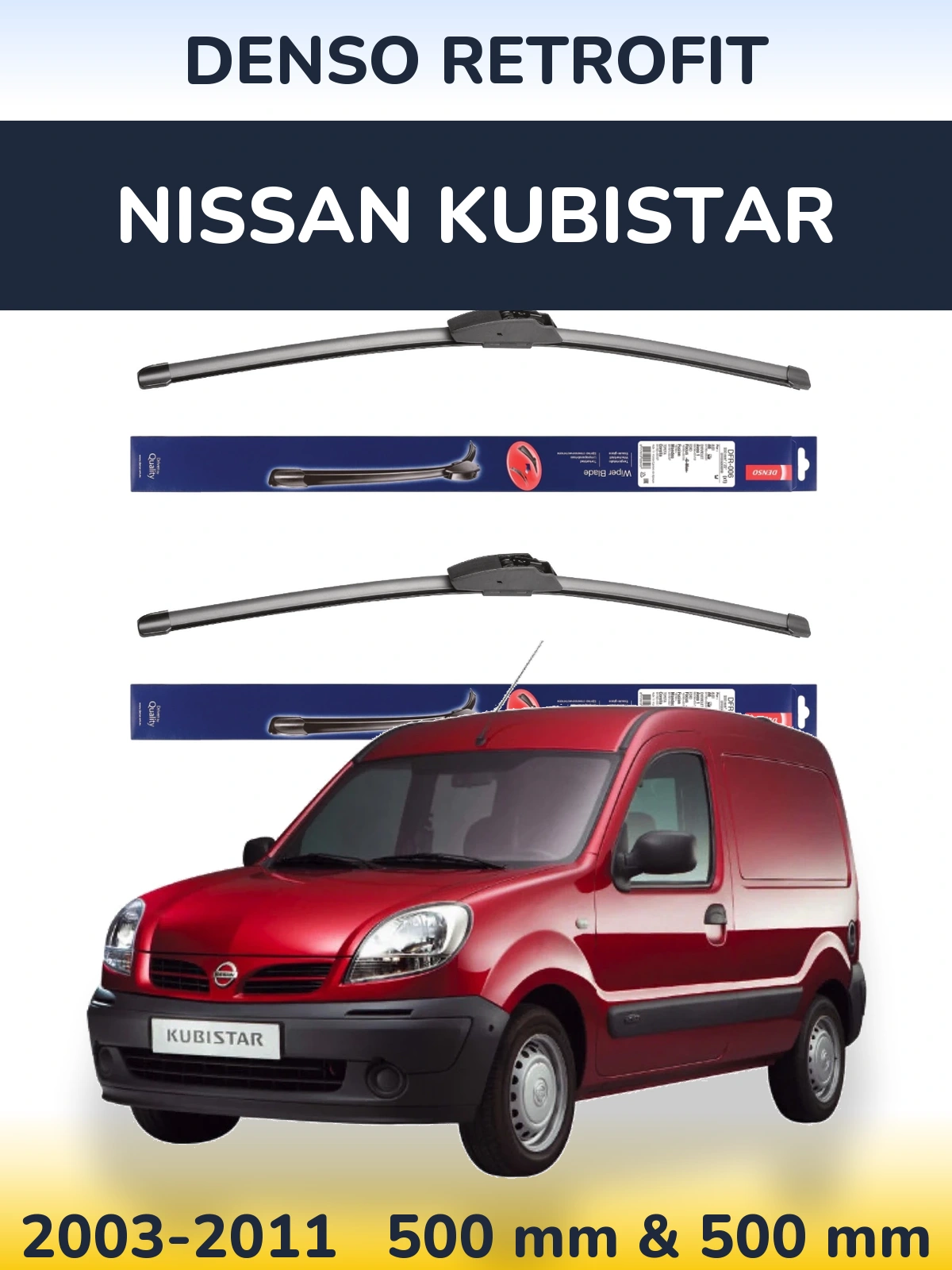 Ștergătoare Denso Retrofit pentru Nissan Kubistar