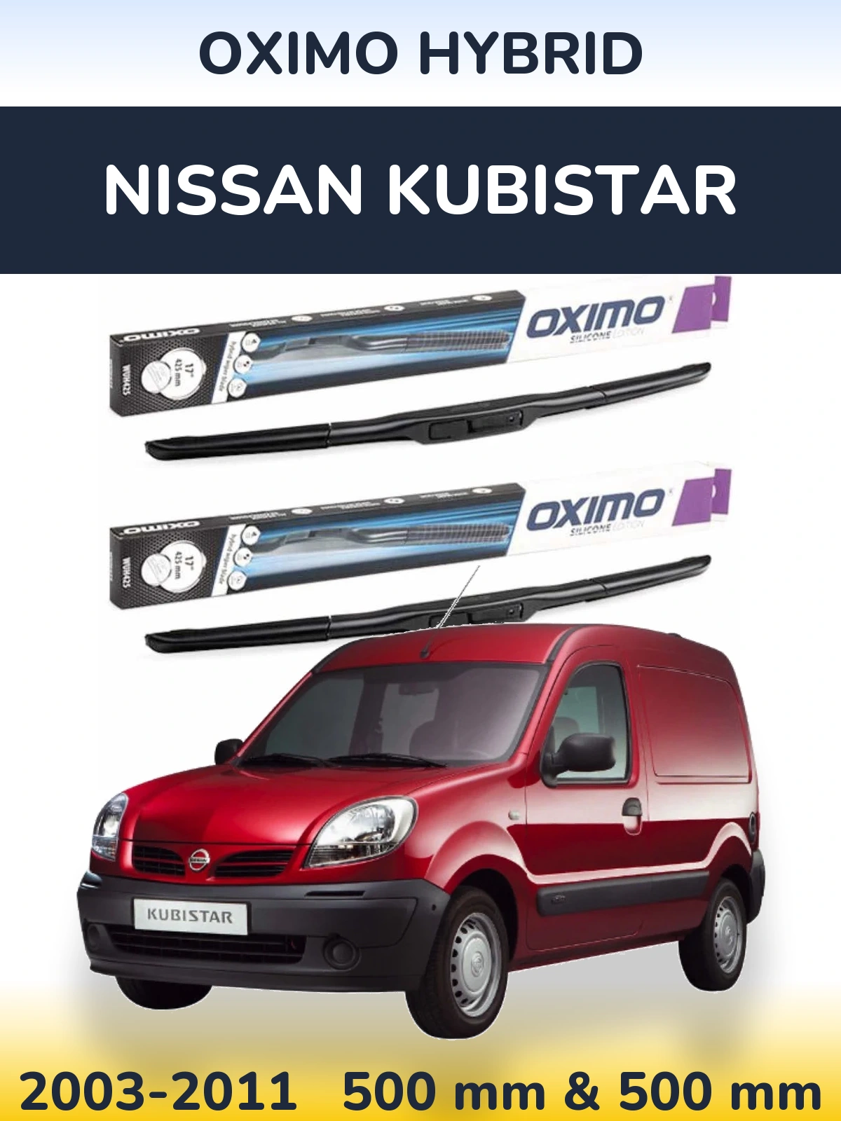 Ștergătoare Oximo Hybrid pentru Nissan Kubistar