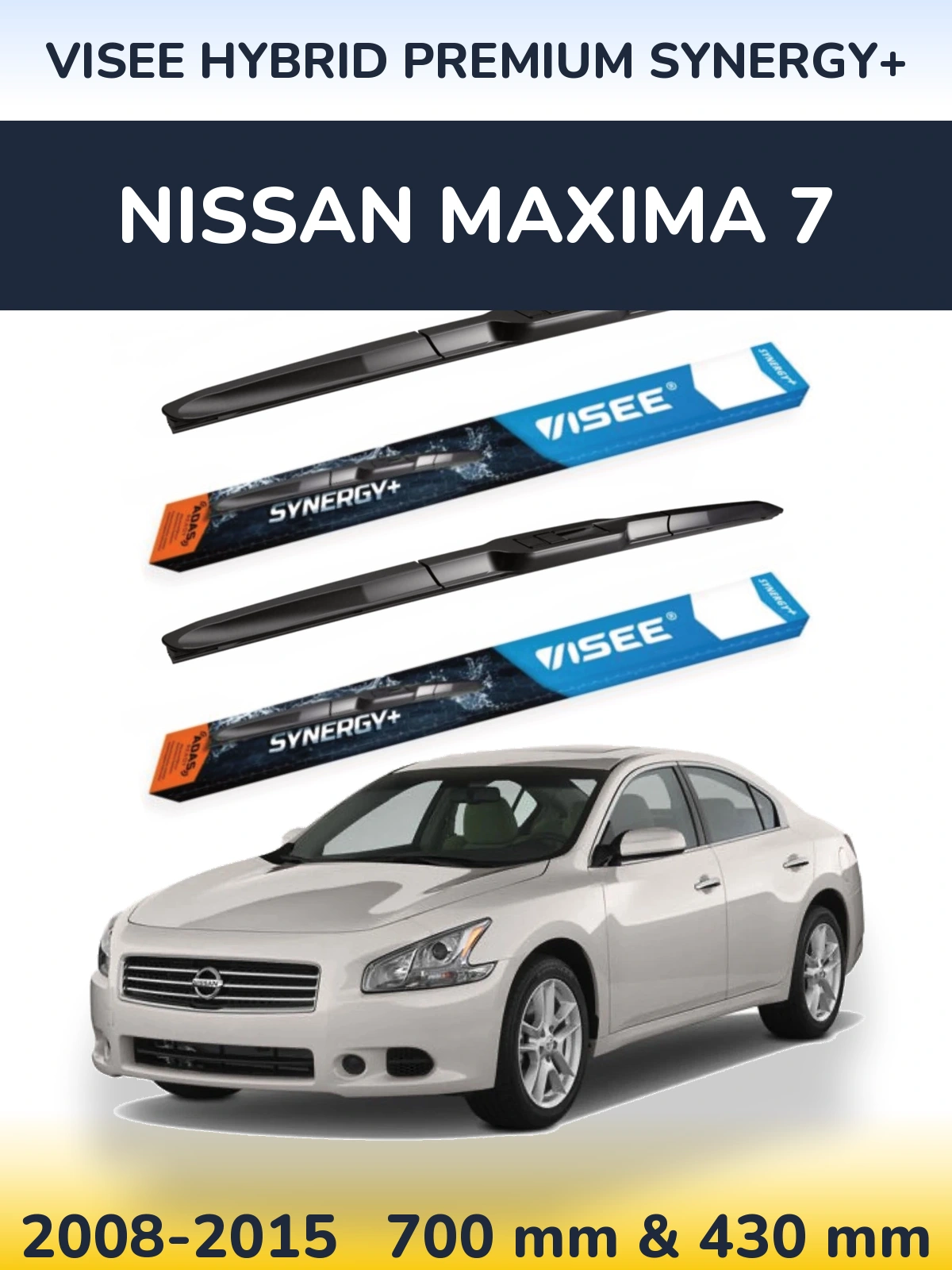 Ștergătoare VISEE HYBRID PREMIUM SYNERGY+ pentru Nissan Maxima 7