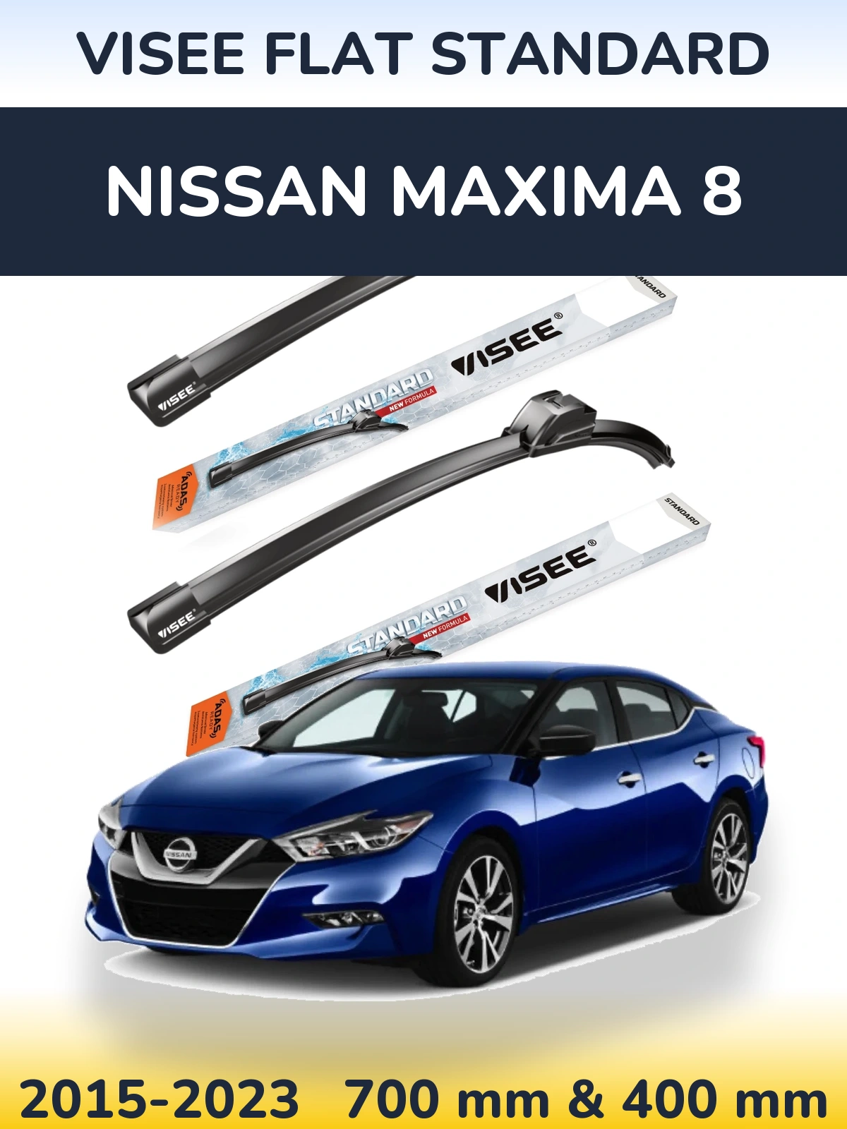 Ștergătoare VISEE FLAT STANDARD pentru Nissan Maxima 8