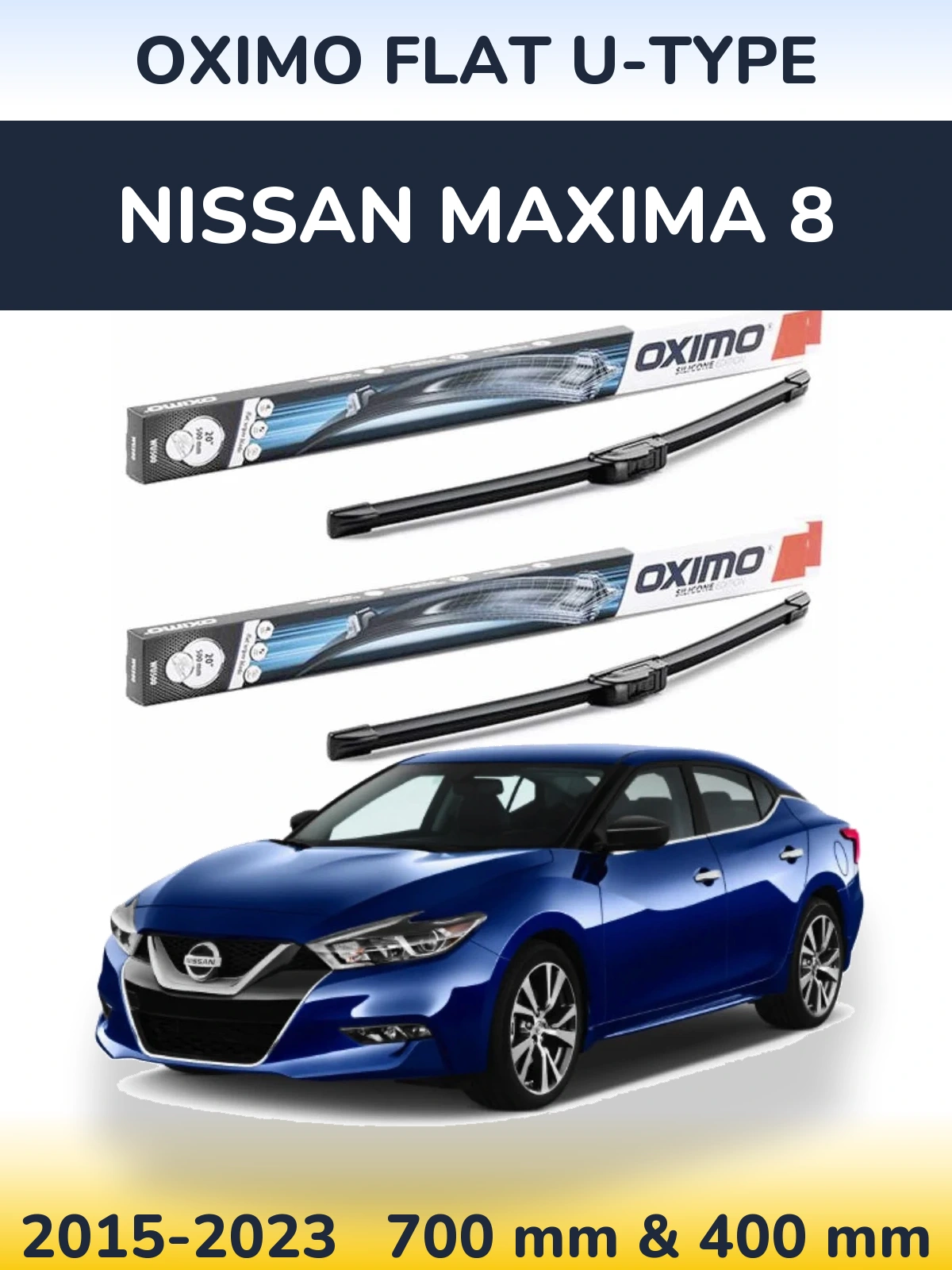 Ștergătoare Oximo Flat U-type pentru Nissan Maxima 8