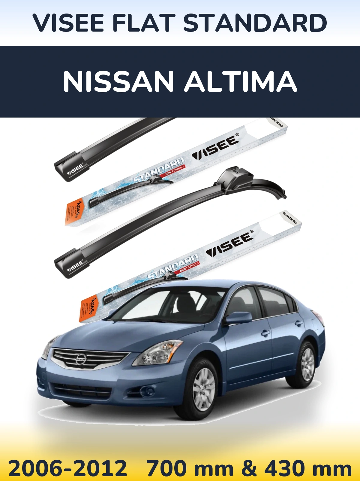 Ștergătoare VISEE FLAT STANDARD pentru Nissan Altima