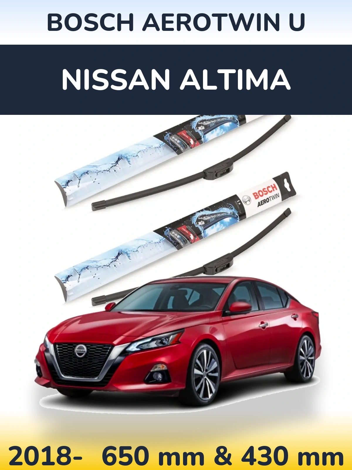 Ștergătoare BOSCH AeroTwin U pentru Nissan Altima