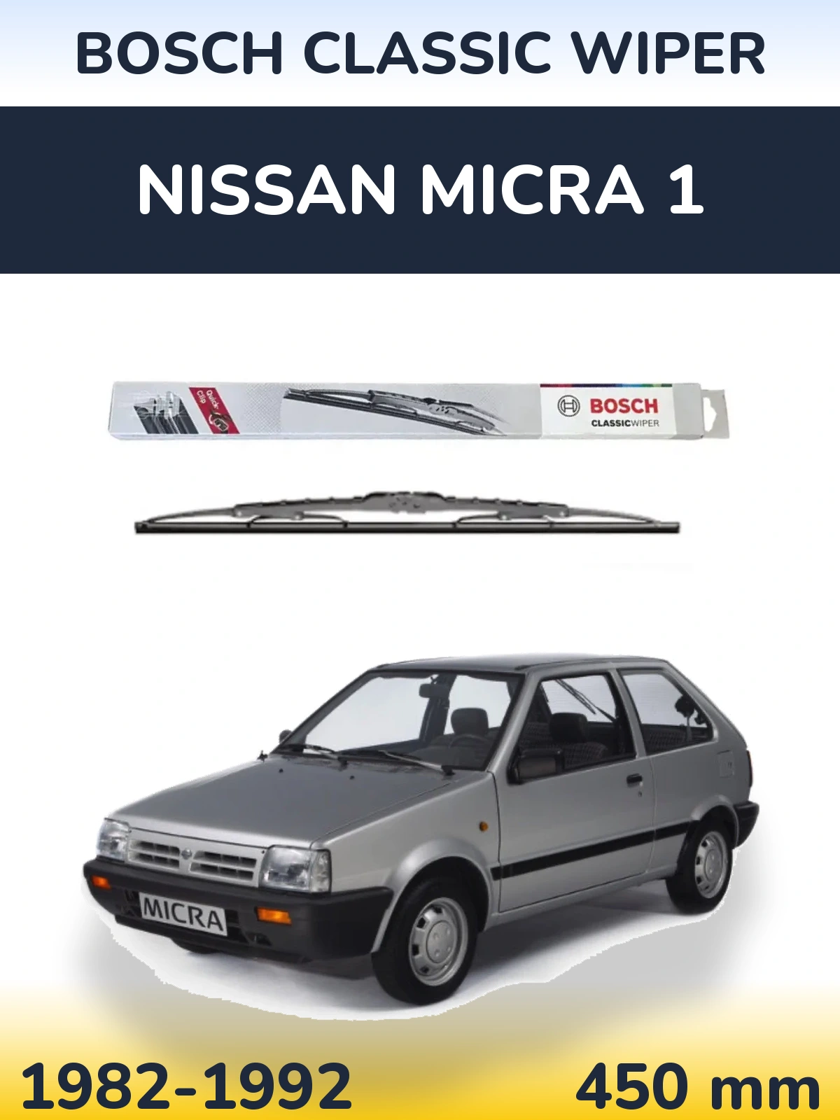 Ștergătoare BOSCH Classic Wiper pentru Nissan Micra 1