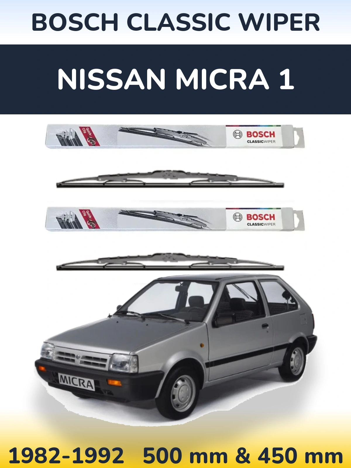 Ștergătoare BOSCH Classic Wiper pentru Nissan Micra 1