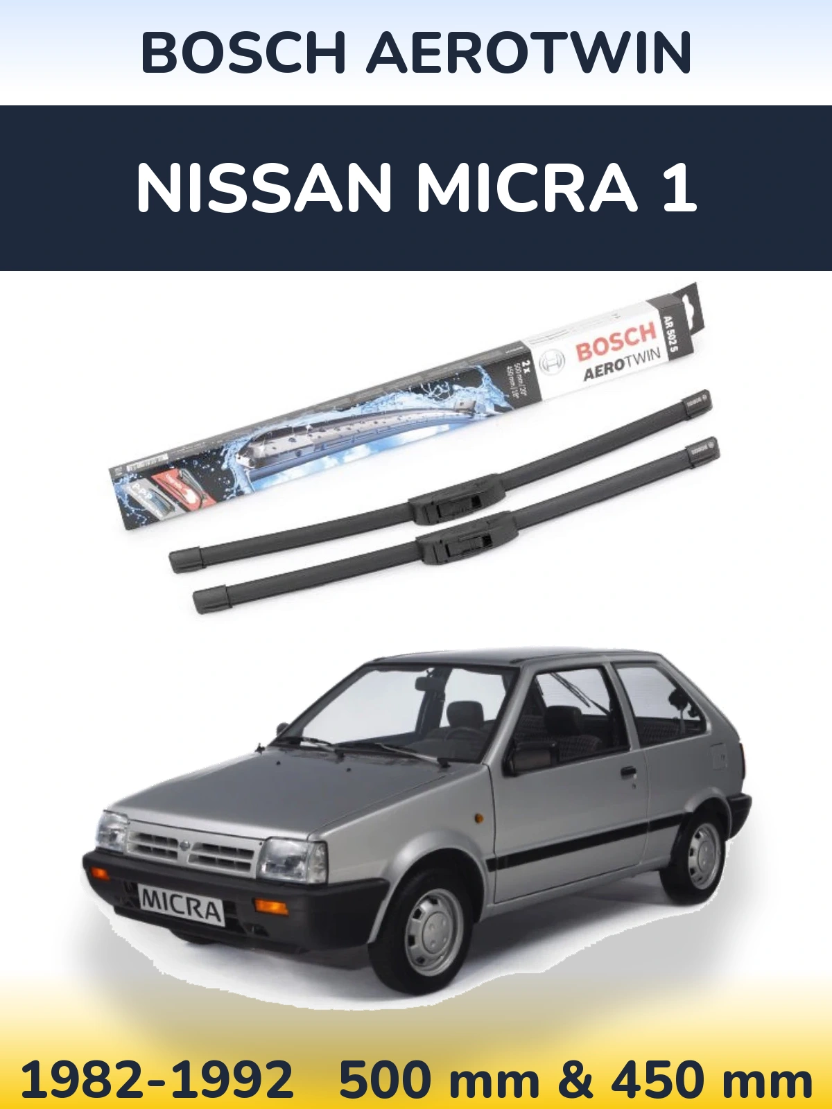 Ștergătoare BOSCH AeroTwin pentru Nissan Micra 1