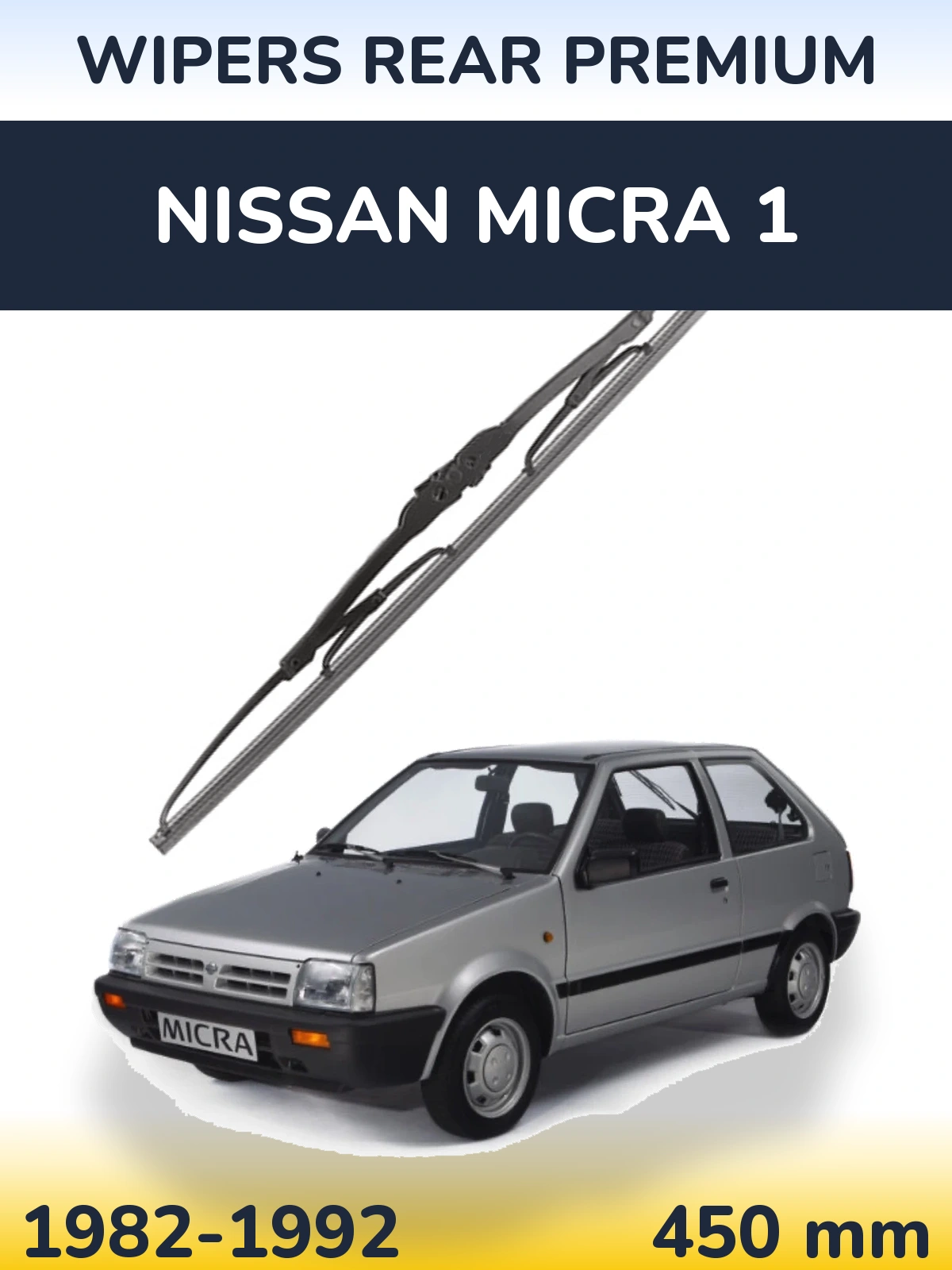Задний дворник WIPERS REAR PREMIUM 450 мм для Nissan Micra 1 1982-1992