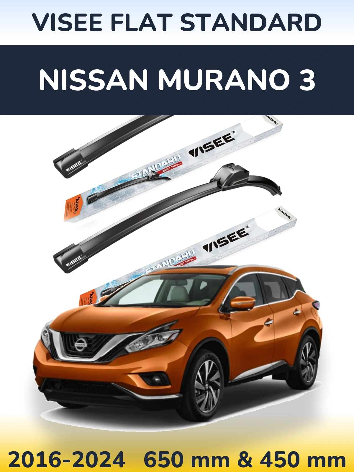 Ștergătoare VISEE FLAT STANDARD pentru Nissan Murano 3