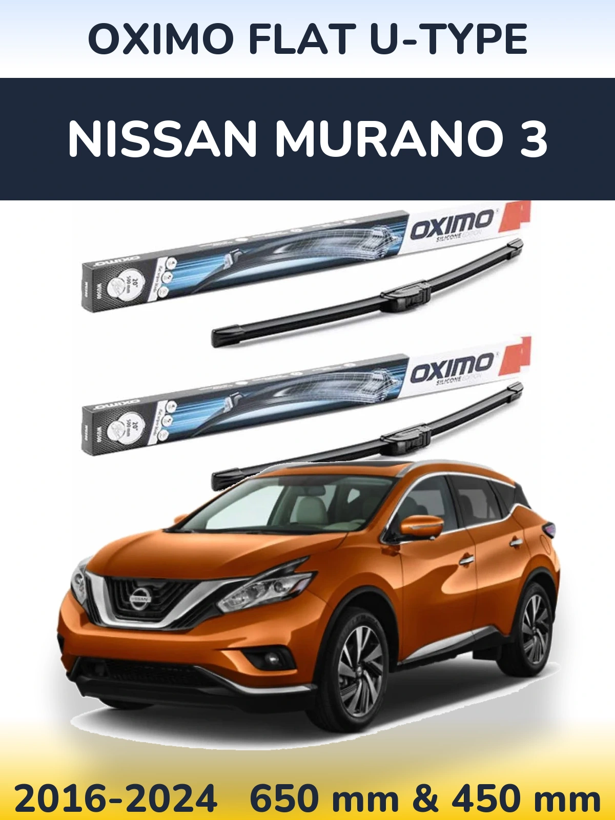 Ștergătoare Oximo Flat U-type pentru Nissan Murano 3