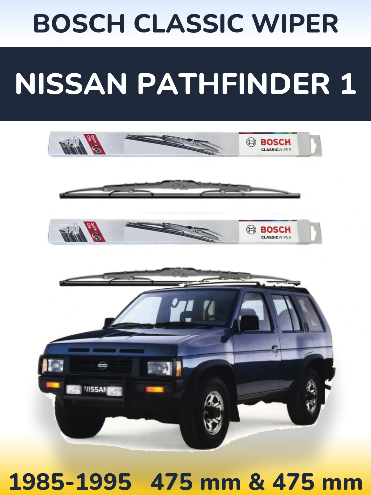 Ștergătoare BOSCH Classic Wiper pentru Nissan Pathfinder 1