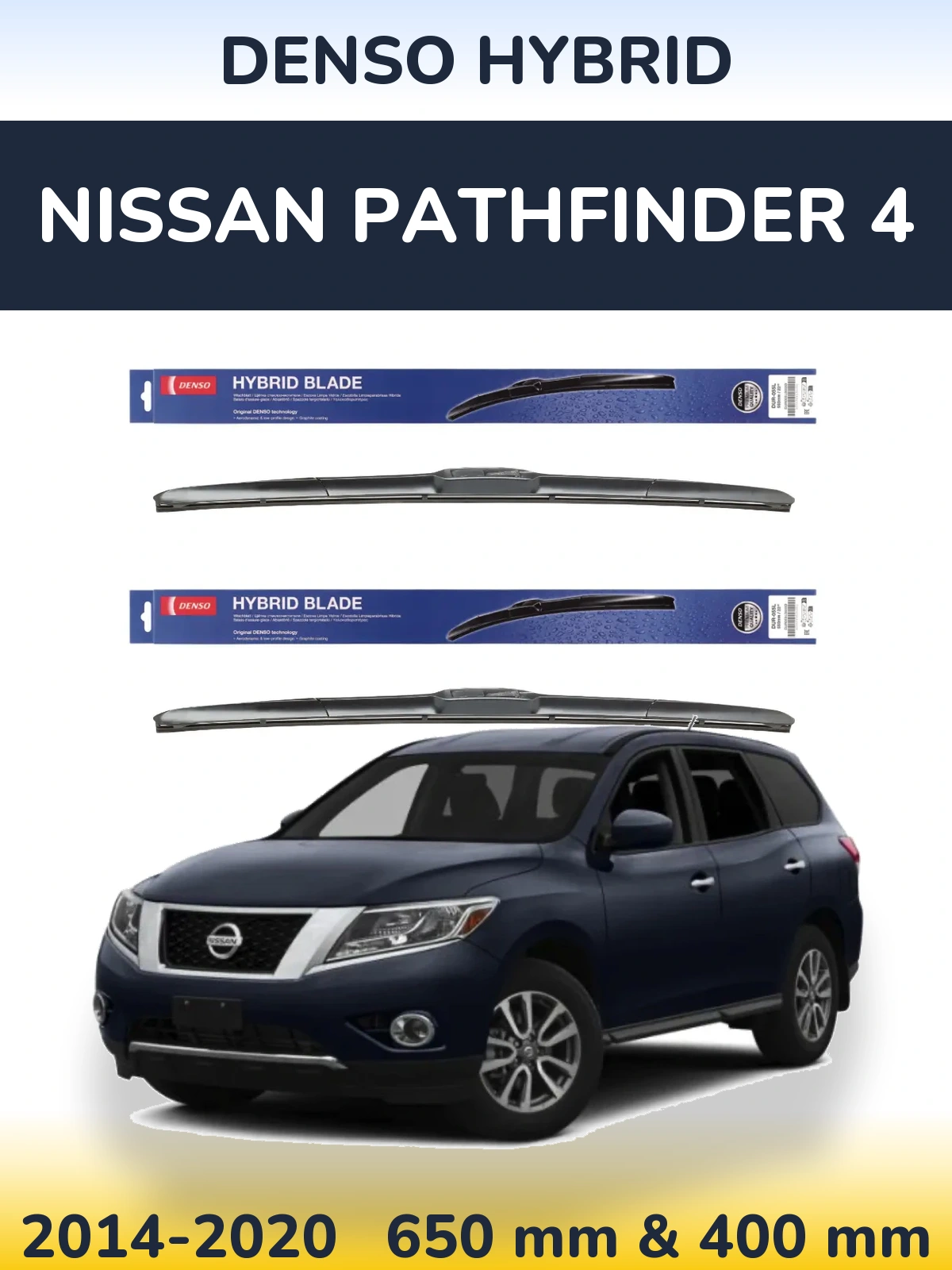 Ștergătoare Denso Hybrid pentru Nissan Pathfinder 4