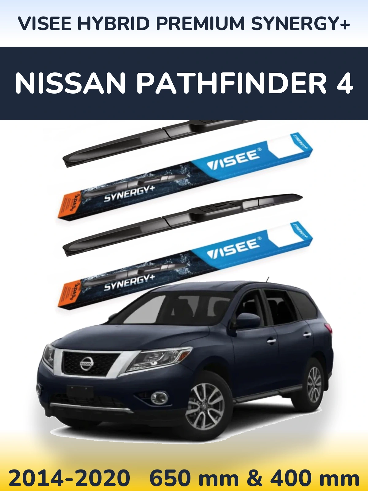 Ștergătoare VISEE HYBRID PREMIUM SYNERGY+ pentru Nissan Pathfinder 4