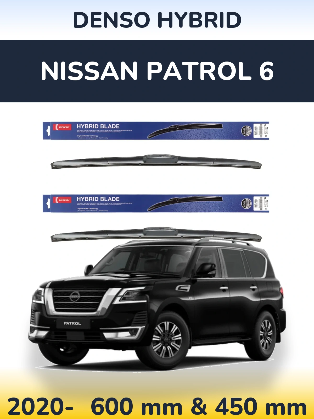 Ștergătoare Denso Hybrid pentru Nissan Patrol 6