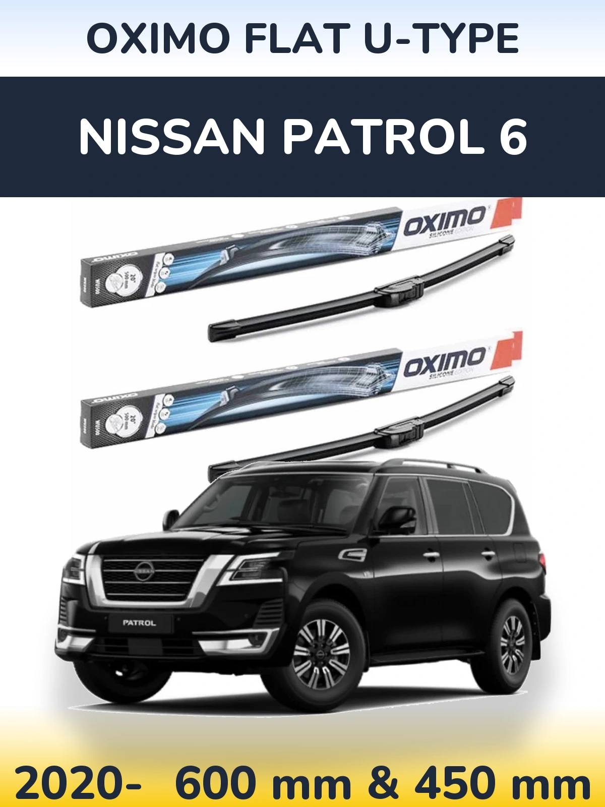 Ștergătoare Oximo Flat U-type pentru Nissan Patrol 6