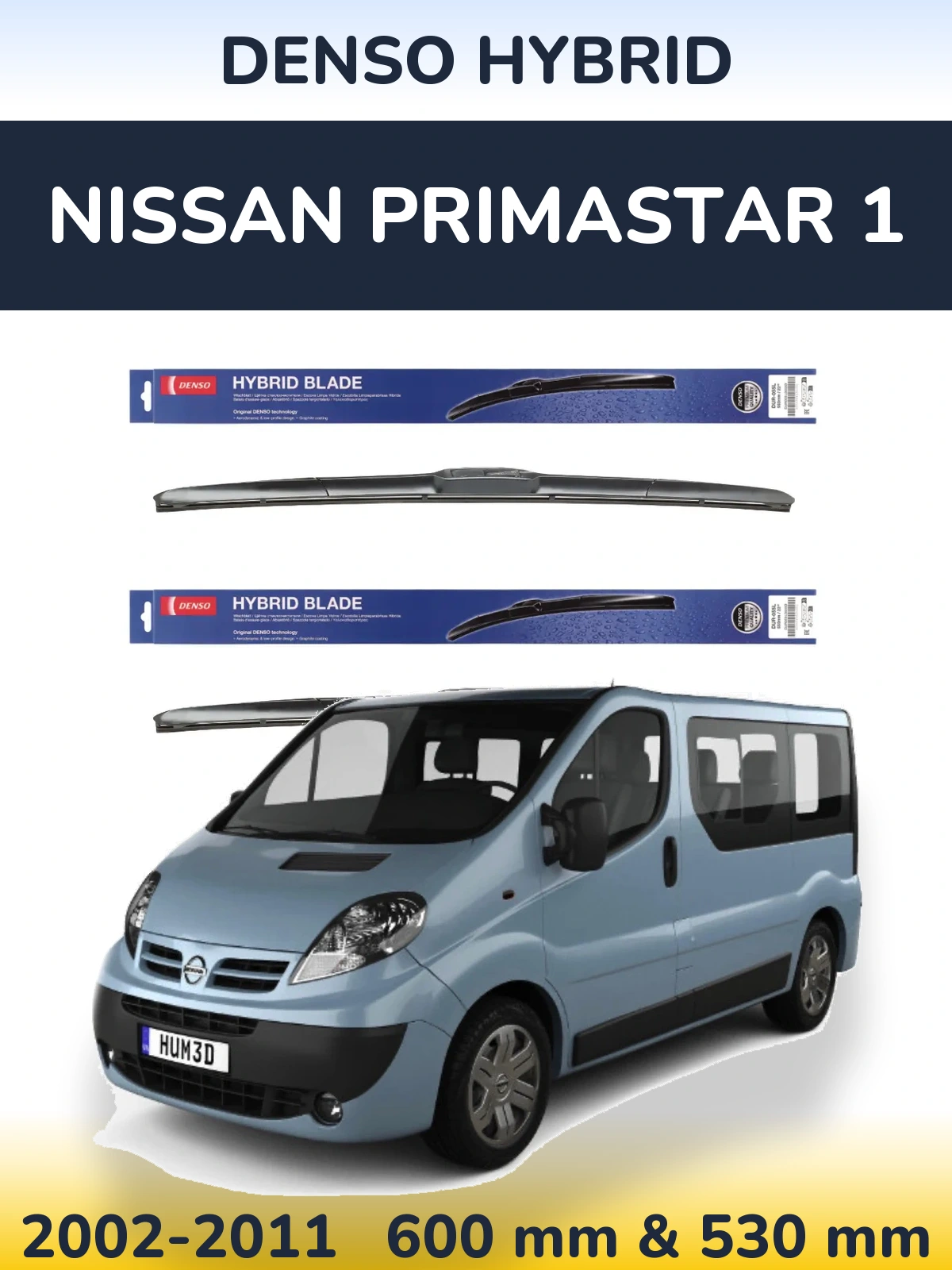 Ștergătoare Denso Hybrid pentru Nissan Primastar 1