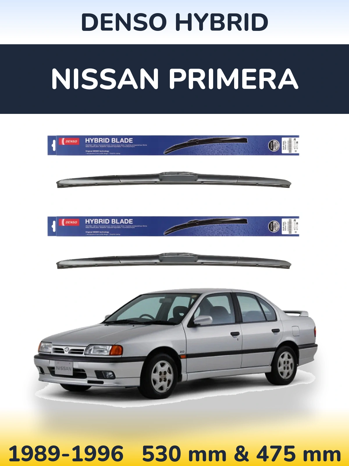 Ștergătoare Denso Hybrid pentru Nissan Primera