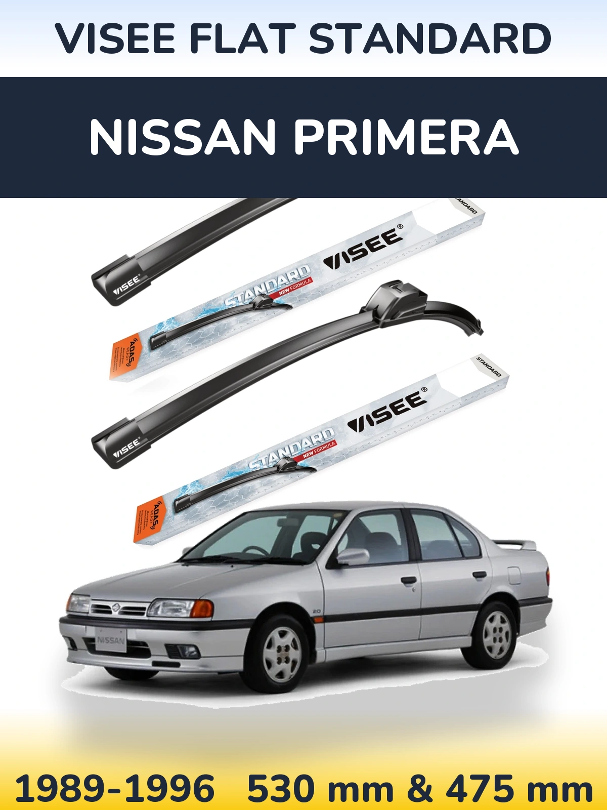 Ștergătoare VISEE FLAT STANDARD pentru Nissan Primera