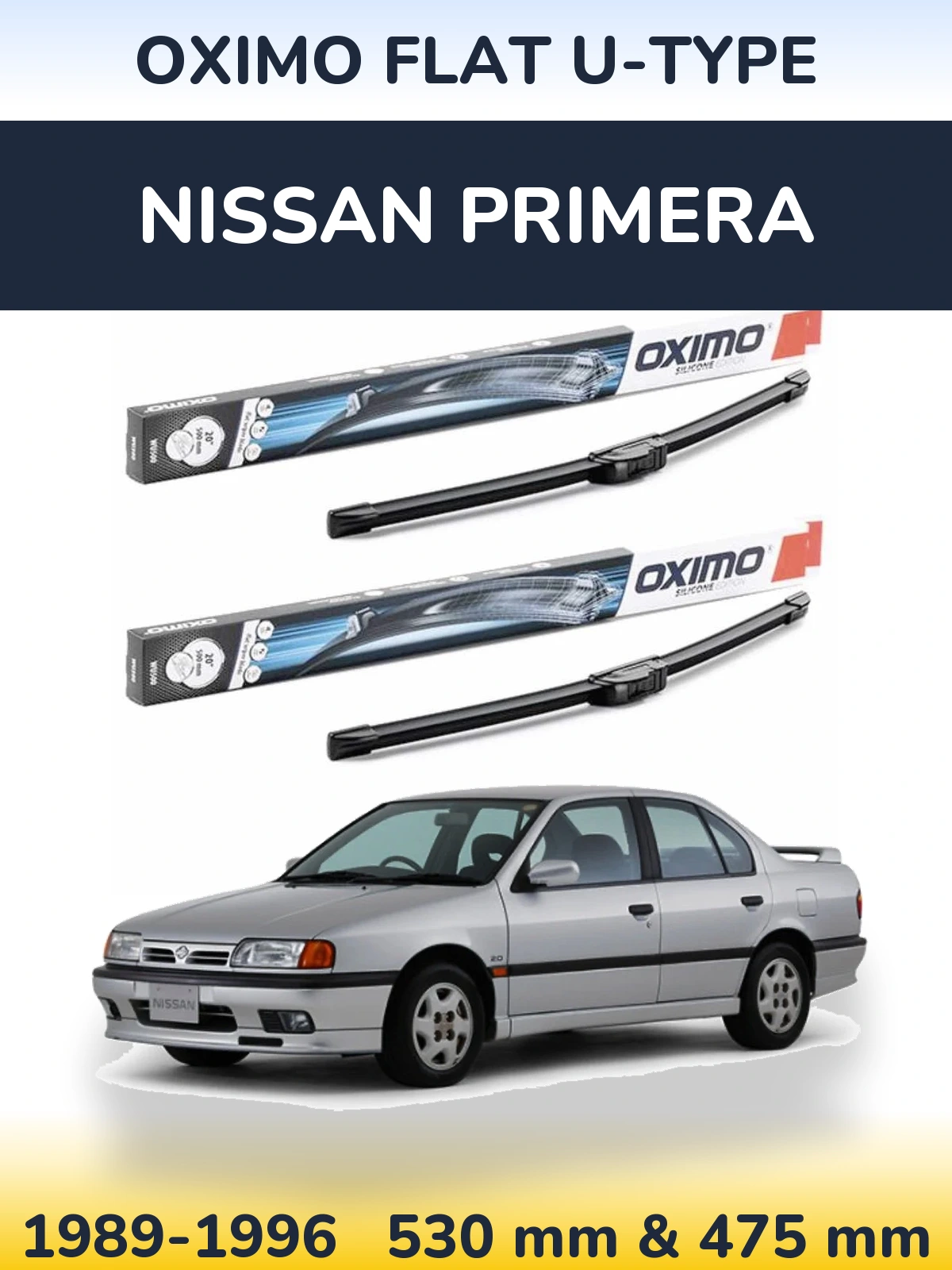 Ștergătoare Oximo Flat U-type pentru Nissan Primera