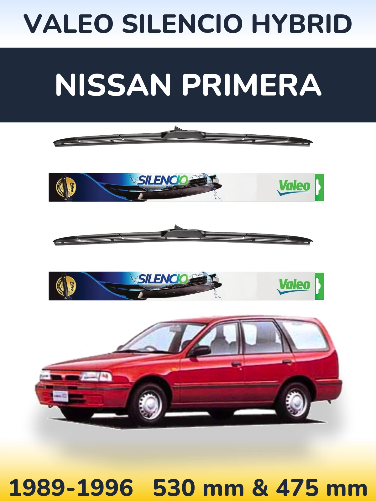 Ștergătoare Valeo Silencio Hybrid pentru Nissan Primera