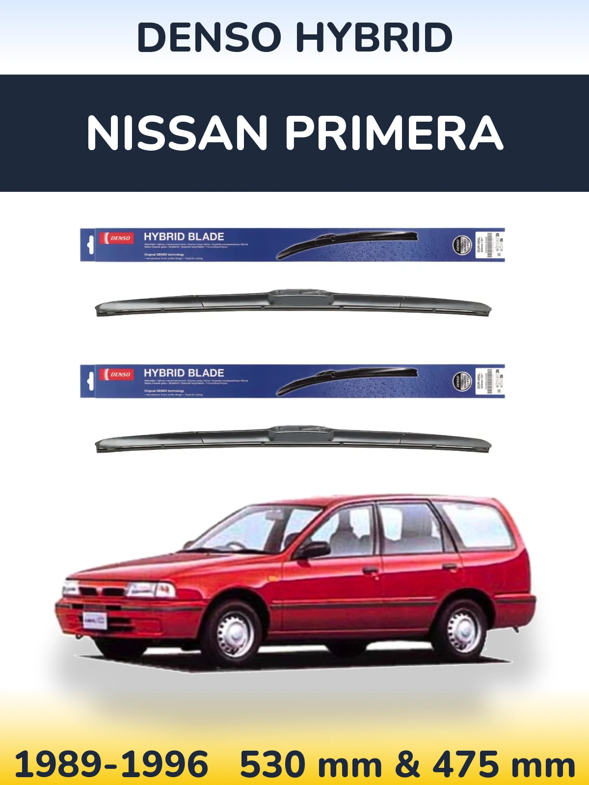 Ștergătoare Denso Hybrid pentru Nissan Primera