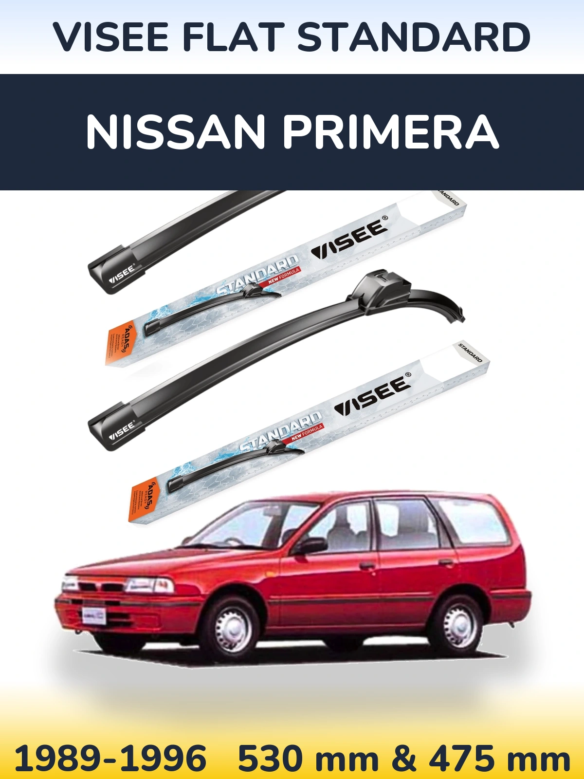 Ștergătoare VISEE FLAT STANDARD pentru Nissan Primera