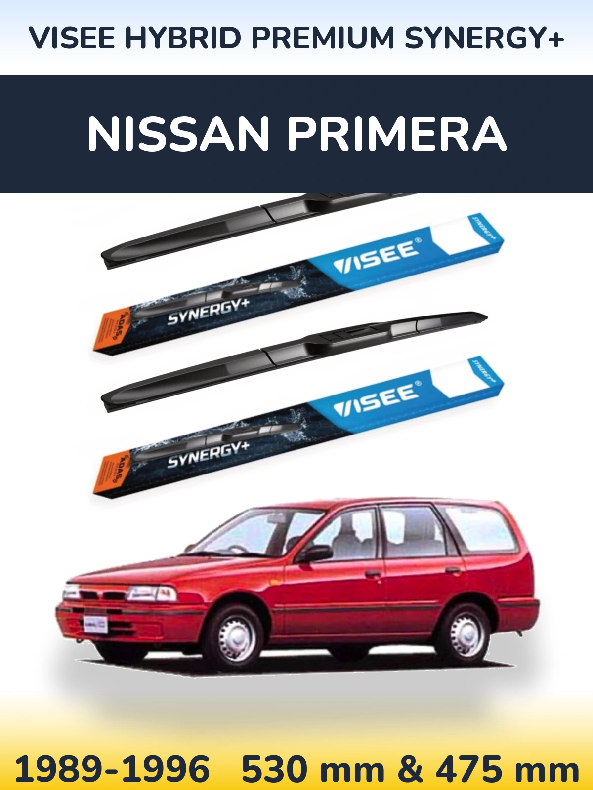 Ștergătoare VISEE HYBRID PREMIUM SYNERGY+ pentru Nissan Primera