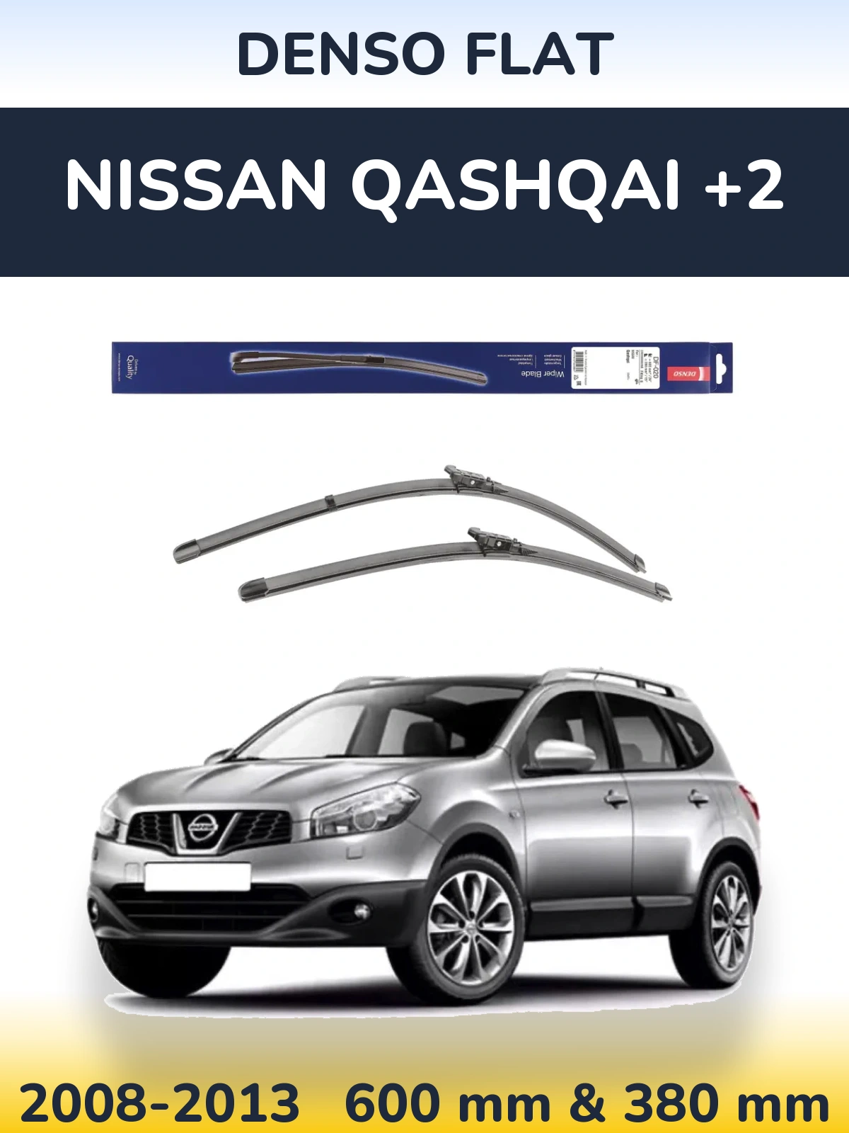 Ștergătoare Denso Flat pentru Nissan Qashqai +2