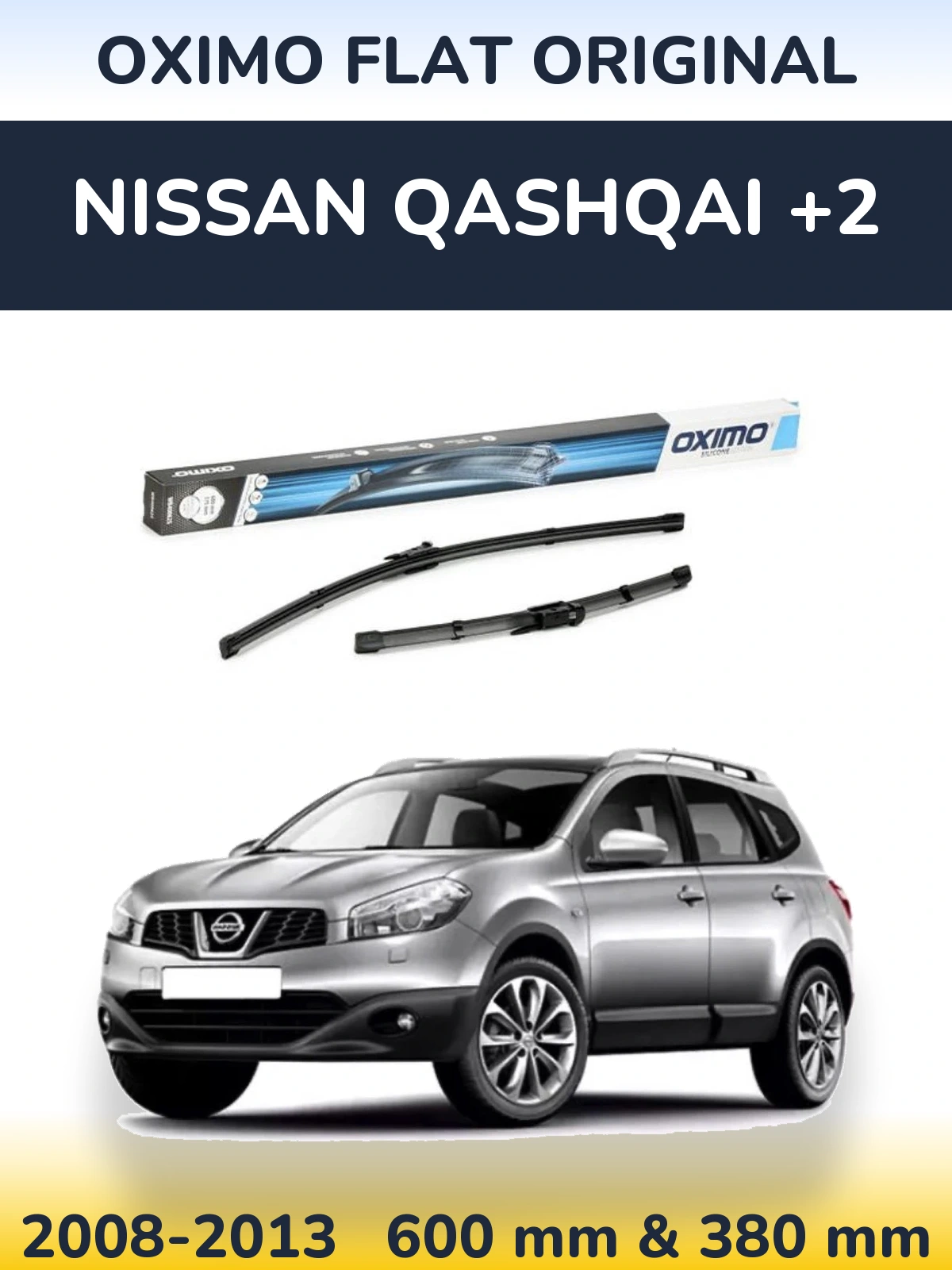 Ștergătoare Oximo Flat Original pentru Nissan Qashqai +2